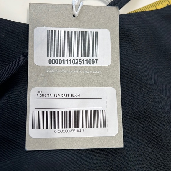 Women’s Everlane The Japanese GoWeave Cross-Back Slip Dress Black - Picture 10 of 15